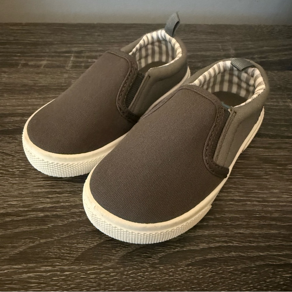 Carter’s Little Boy Gray Slip-Ons